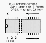 12-DIP+b Caixa circuito Integrado