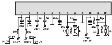 AN7124 circuito eletronico