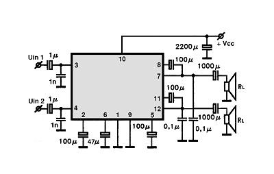HA13001 circuito eletronico