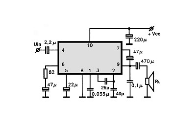 HA1306W circuito eletronico