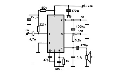 HA1308 circuito eletronico