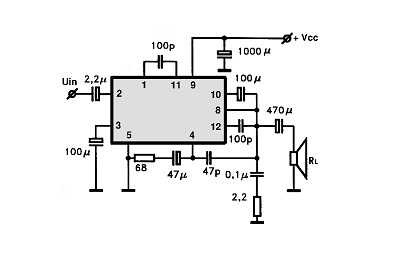 HA1310 circuito eletronico