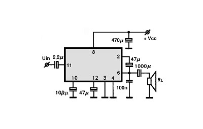 HA13104 circuito eletronico