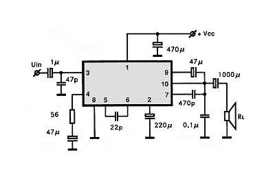 KA2204 circuito eletronico
