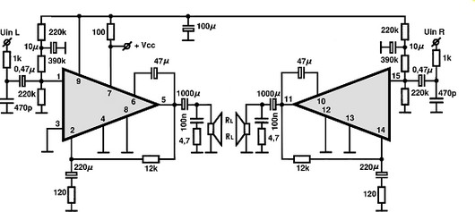 STK439 circuito eletronico