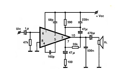 UPC1025H circuito eletronico