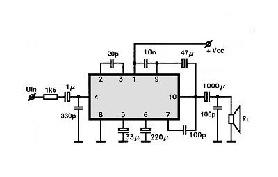 UPC1030H circuito eletronico