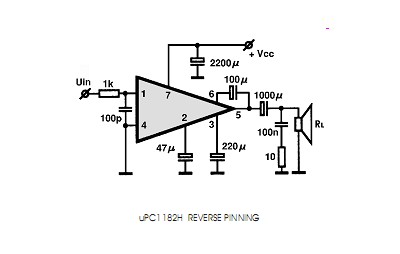 UPC1182H circuito eletronico