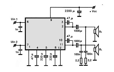 UPC1185H-H2 circuito eletronico