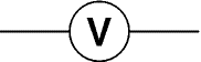 Simbolo voltimetro