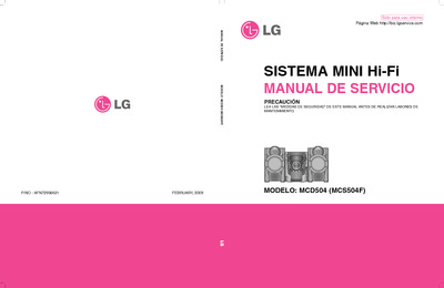 LG MCD504 (MCS504F) Mini System