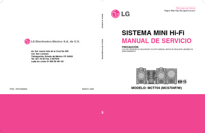 LG MCT704 Mini System