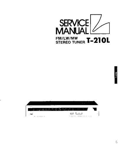 LUXMAN T-210L FM/LW/MW Stereo Tuner