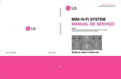 LG RAD114 - Mini HIFI System - Service Manual