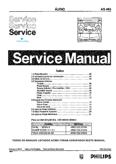 AS-465 Manual Serviço completo