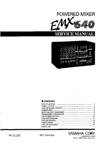 Yamaha EMX640