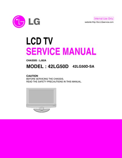 LG 42LG50D - CHASSIS LJ82A - LCD