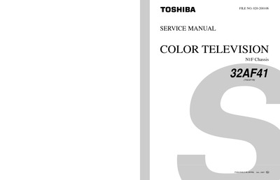 Toshiba 32AF41 Ch N1F