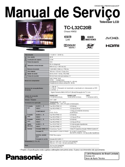 Panasonic TC-L32C20B Ch KM02