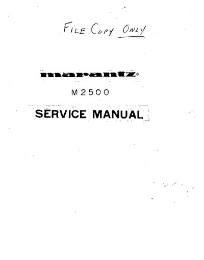 Marantz M2500