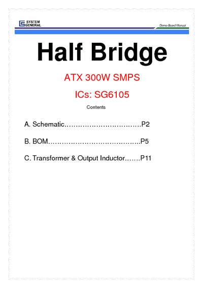 ATX Half Bridge 300W