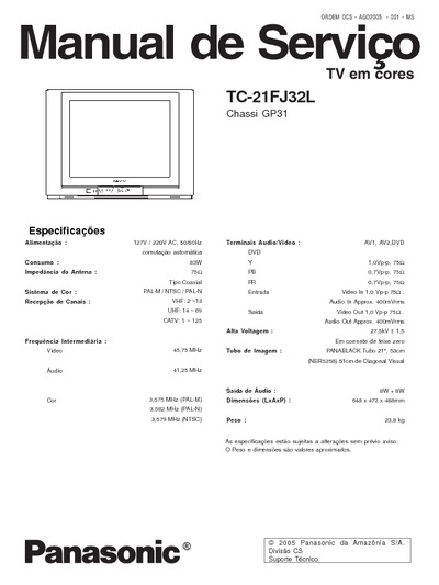 Panasonic TV TC-21FJ32L