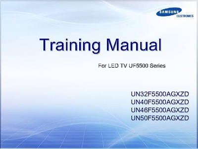 Samsung UN40F5500 Training