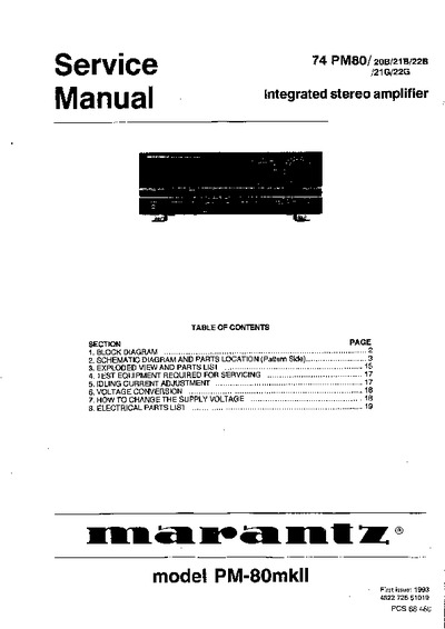 Marantz PM-80-Mk2 Service Manual