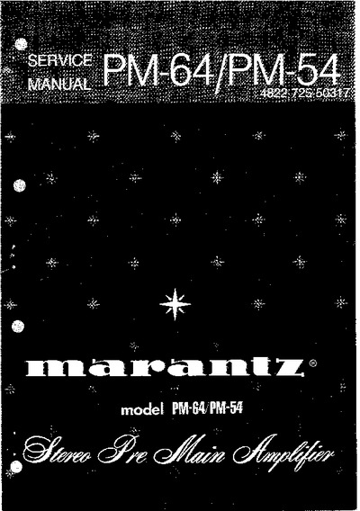 Marantz PM-54 Service Manual