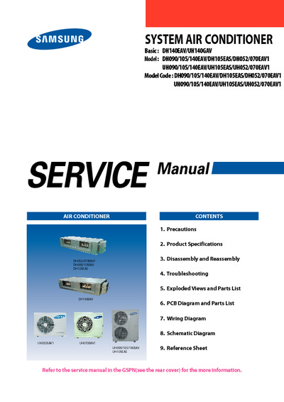 Samsung DH090 105 140 EAV Service Manual