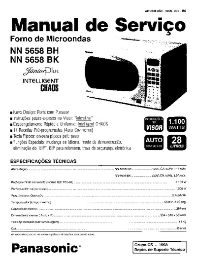 Panasonic Microondas NN-5658