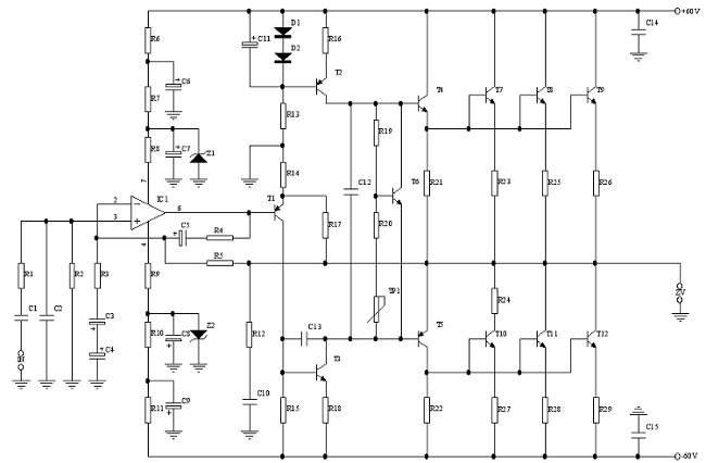 Ts Big Idea: 500w Audio Amplifier Circuit Diagram