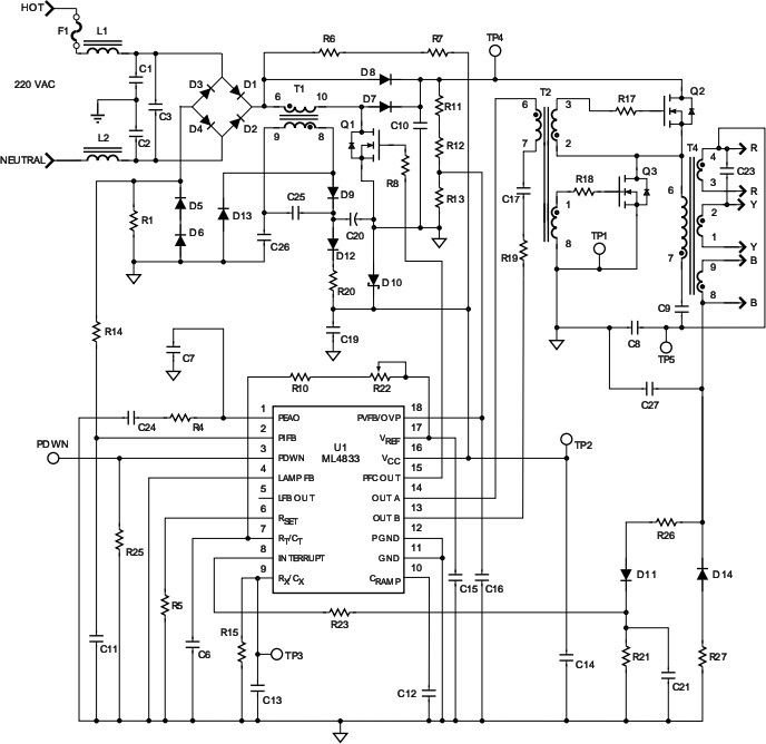 electronics ballast Schematic