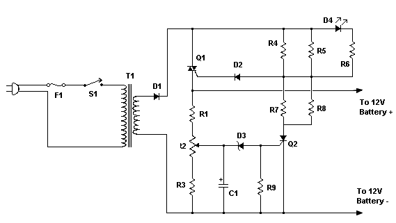 automatic 12v battery charger