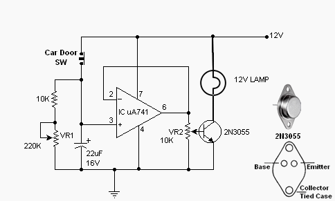 Car light dimmer electronics schematics
