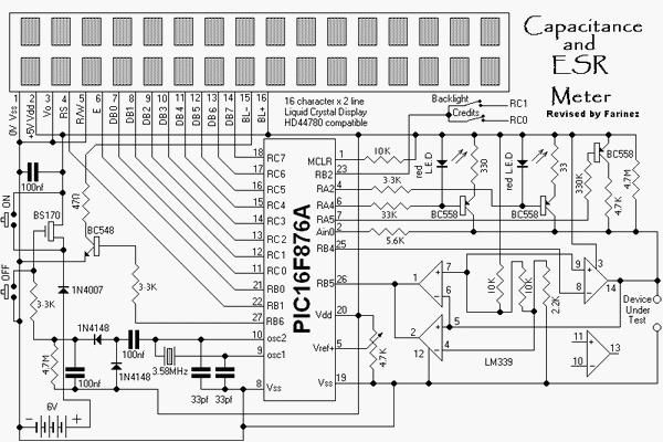 Zwart petticoat vrije tijd ESR Meter - Electronic Circuits and Projects