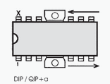 12-DIP+a Caixa circuito Integrado