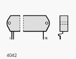 4042 Caixa circuito Integrado