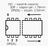 8-DIP+g Caixa circuito Integrado