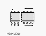8-MDIP Caixa circuito Integrado