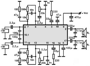 AN7105 circuito eletronico