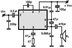 AN7112 circuito eletronico