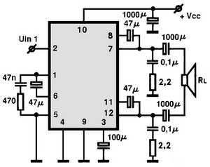 AN7176BTL circuito eletronico