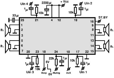 AN7555Z circuito eletronico