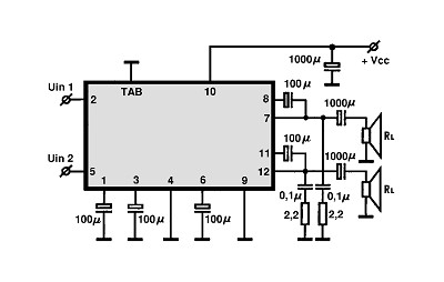 HA1398 circuito eletronico