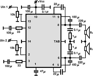 HA2214 circuito eletronico