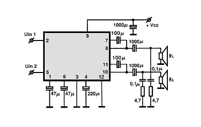 KA2210 circuito eletronico