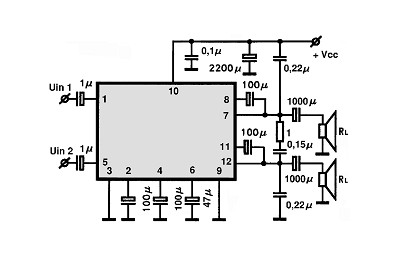 KIA6280H circuito eletronico