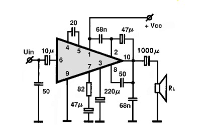 KIA7217A,P circuito eletronico