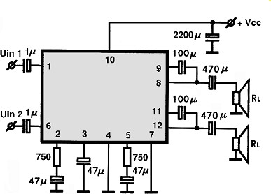 KIA7299 circuito eletronico